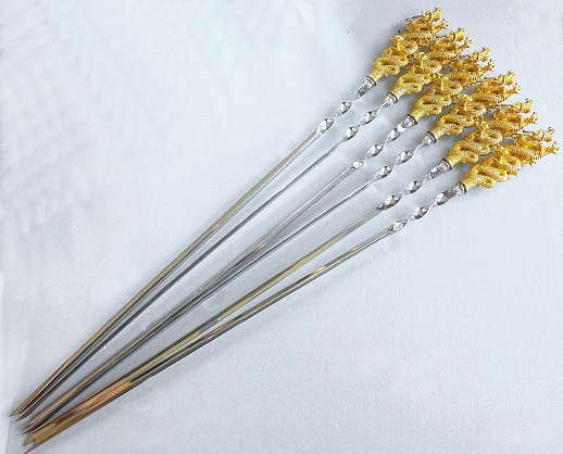 Набор шампуров "Китайский дракон". Позолота