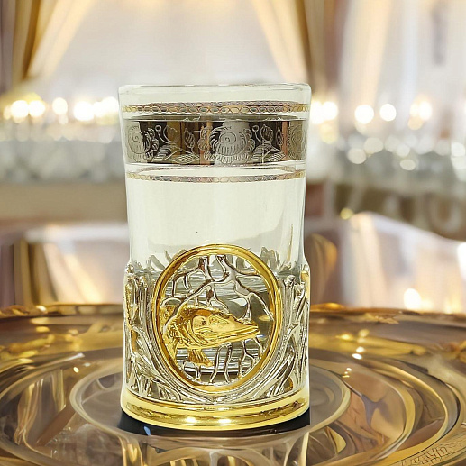 Подарочная стопка для водки  "Щука"