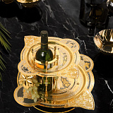 Двухъярусная подарочная фруктовница. Златоуст