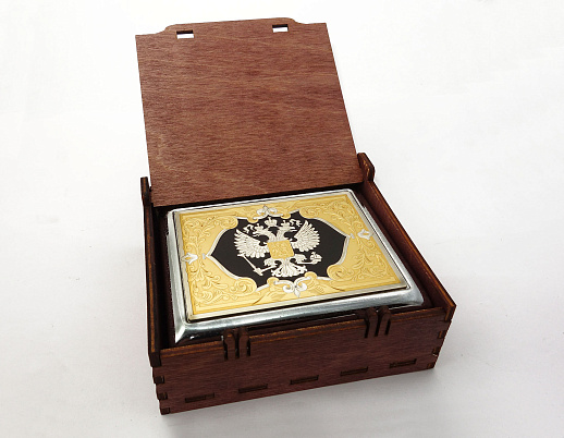 Портсигар "Тигр" на 9 сигарет купить с доставкой Портсигар "Тигр" на 9 сигарет