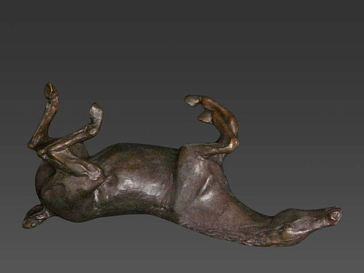 Бронзовая композиция "Валяющийся жеребец" купить с доставкой Бронзовая композиция "Валяющийся жеребец"