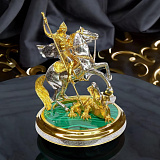 Сувенир "Георгий Победоносец". Позолота