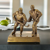 Бронзовая скульптурная композиция «Хоккеисты»