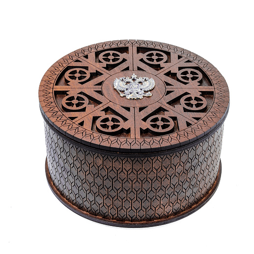 Ремень кожаный с пряжкой "Герб РФ"