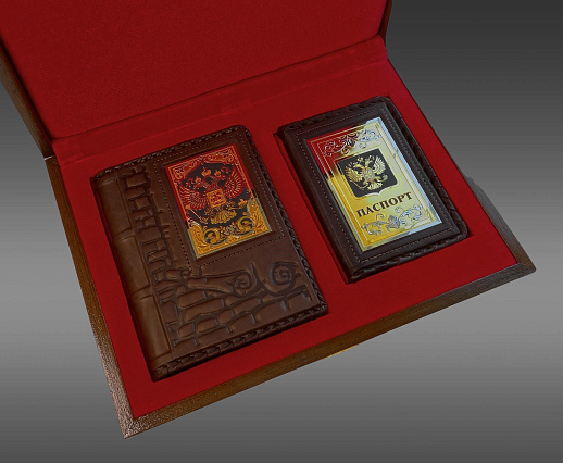 Набор "Ежедневник, обложка для паспорта". Златоуст