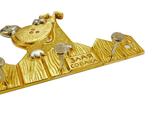 Бронзовая ключница "Собака"