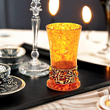 Стопка для водки из камня (янтарь)