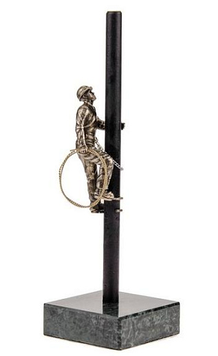 Бронзовая статуэтка "Электрик"