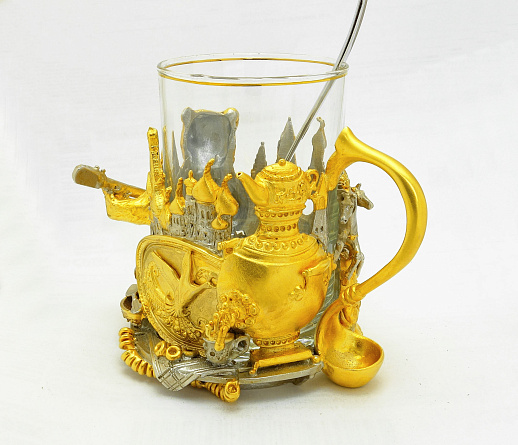 Оригинальный подстаканник "Народный мишка" купить с доставкой Оригинальный подстаканник "Народный мишка"