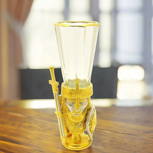 Лафитник "Богатырь". Позолоченный