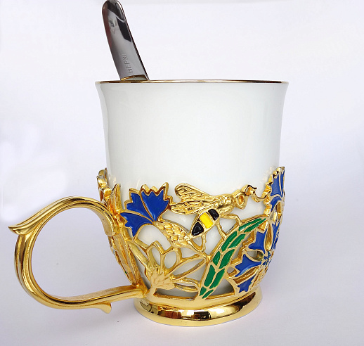 Кофейная чашка "Васильки"