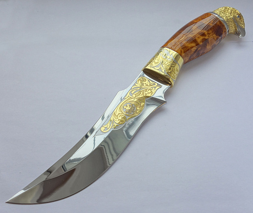 Нож украшенный "Орел" №6. Златоуст