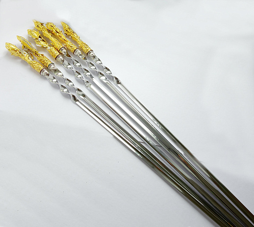 Набор шампуров "Рыбы". Позолота