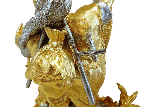 Бронзовая композиция "Рыбак и улов"