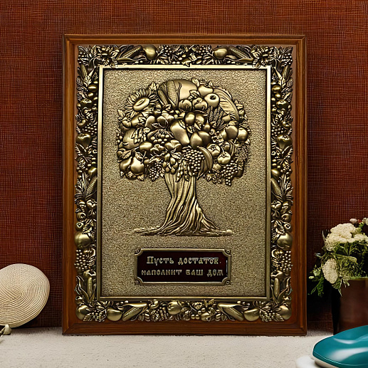 Деревянная ключница "Дерево изобилия" малая