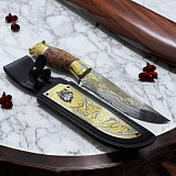 Нож "Волк" №8 /дамаск/. Златоуст