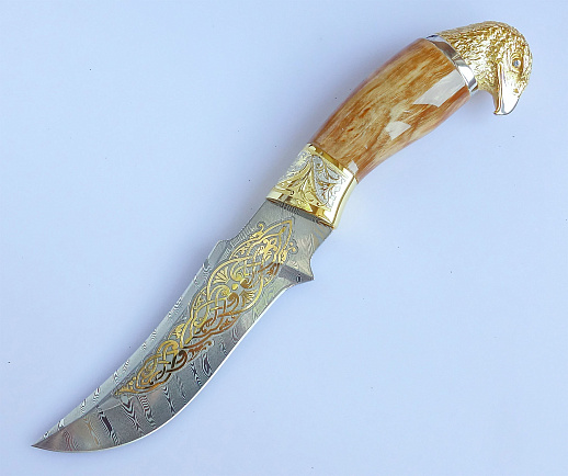 Нож "Орел" /дамаск/ №6. Златоуст