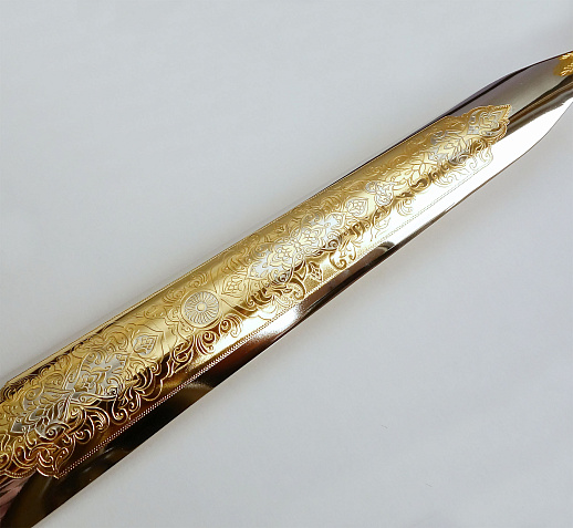 Интерьерная обувная ложка "Орел". Позолоченная