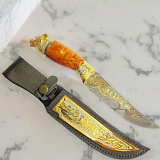 Нож "Волк" №1 /дамаск/. Златоуст