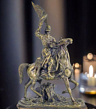 Бронзовая композиция "Сокольничий"