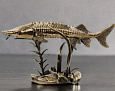 Бронзовая статуэтка "Осетр"