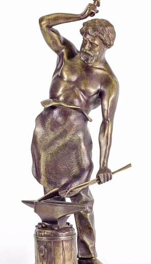 Бронзовая композиция "Кузнец" купить с доставкой Бронзовая композиция "Кузнец"