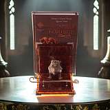 Подставка для книг "Такса" из янтаря