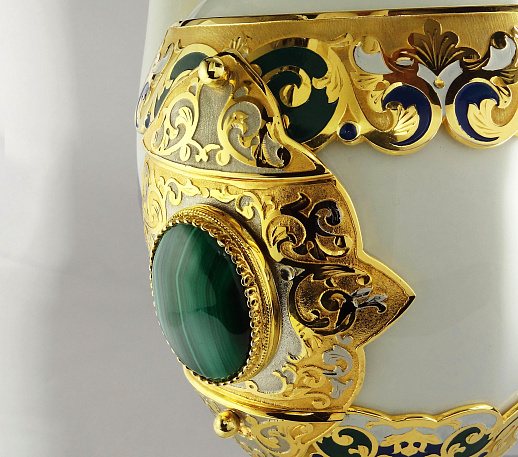 Кофейный набор "Царский малахит" купить с доставкой Кофейный набор "Царский малахит"