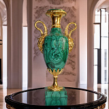 Ваза из натурального камня малахит