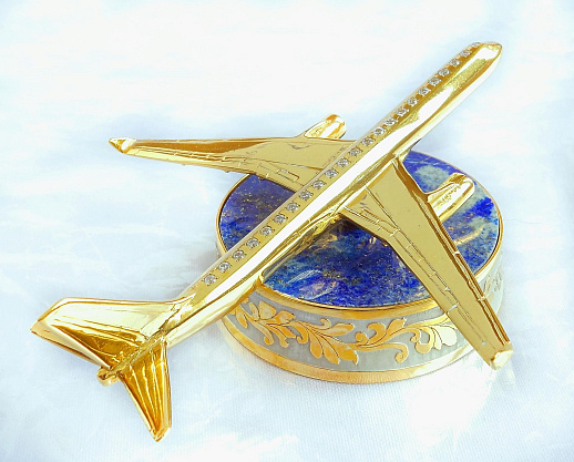 Сувенир "Самолет". Позолота купить с доставкой Сувенир "Самолет". Позолота
