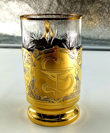 Подстаканник  "Подарок врачу". Златоуст