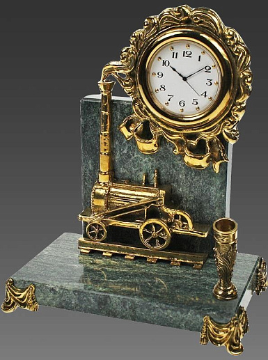 Часы подарочные «Паровоз с п/п»