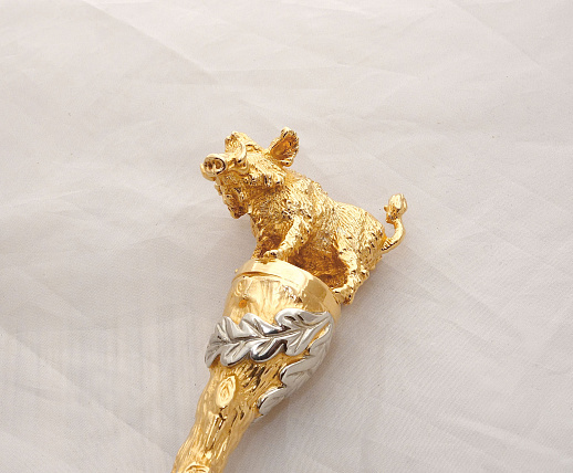 Интерьерная ложка для обуви Кабанчик