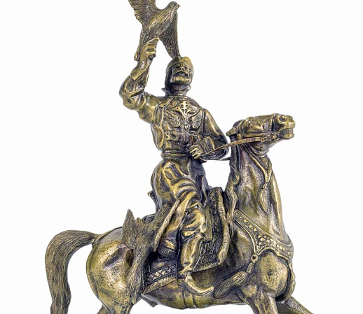 Бронзовая композиция "Сокольничий"