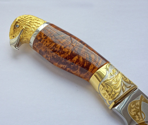 Нож украшенный "Орел" №6. Златоуст