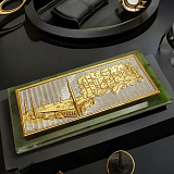 Бронзовый мусульманский оберег на нефрите