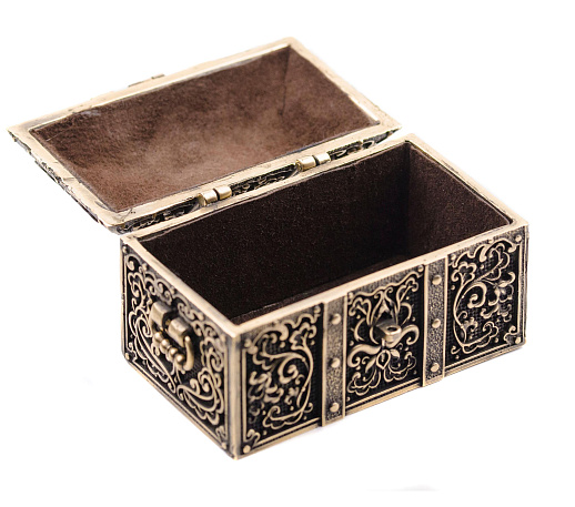 Сундук-шкатулка бронзовый большой