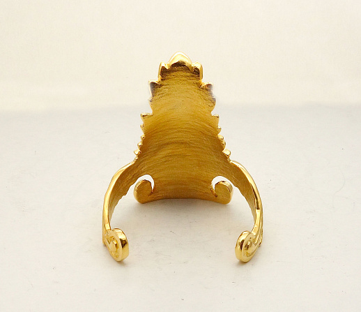 Подставка под тарелку "Лепесток". Позолота