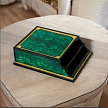 Лоток под бумаги из малахита