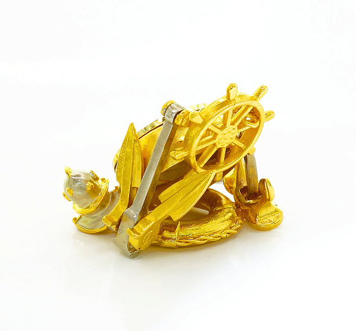 Часы "Морские". Позолоченные