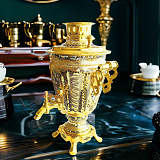 Самовар позолоченный