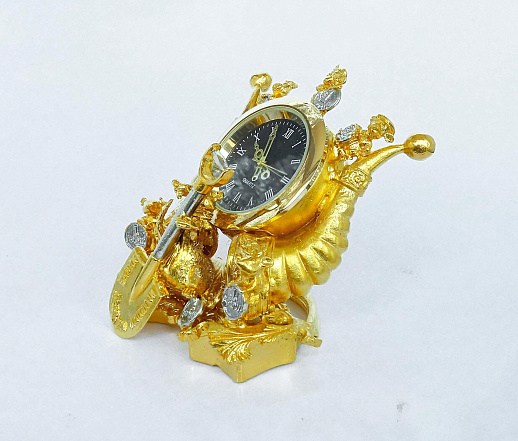 Сувенирные часы "Грош цена" в золоте