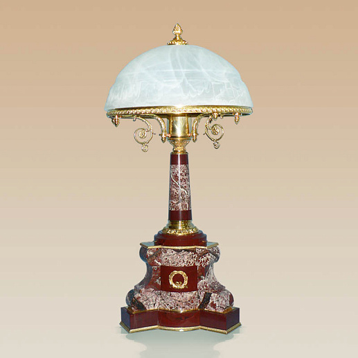 Настольная лампа из яшмы