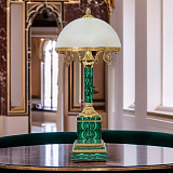 Лампа настольная из малахита "Премьер-М"