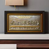 Картина из металла "Тайная вечеря" с золочением