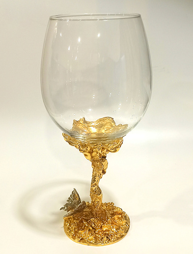 Бокал для вина "Бабочка" Златоуст.