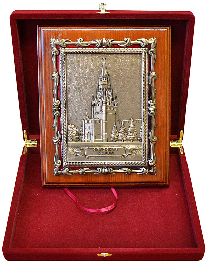 Плакетка "Спасская башня" в подарочной упаковке