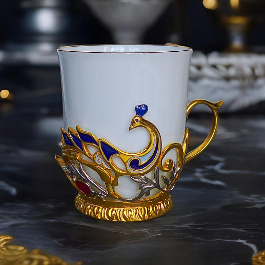 Кофейная чашка "Павлин"
