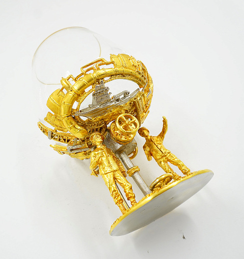 Бокал для коньяка "Нефть" Златоуст. купить с доставкой Бокал для коньяка "Нефть" Златоуст.