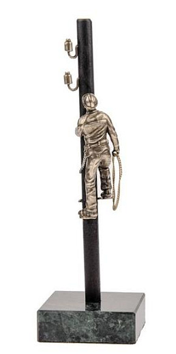 Бронзовая статуэтка "Электрик"